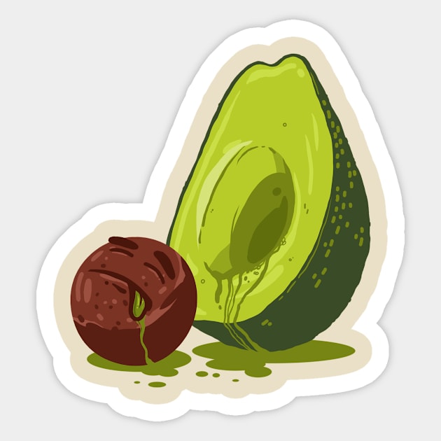 Avocaaaaaado!!! Sticker by bigbadrobot